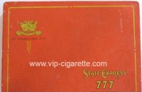 State Express 777 50 cigarettes wide flat hard box