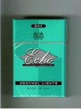 Echo Menthol Lights cigarettes hard box Echo Menthol Lights cigarettes hard box