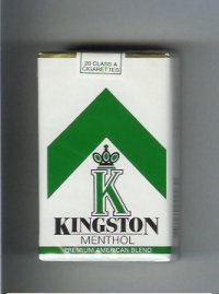 Kingston K Menthol cigarettes soft box
