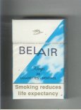 Belair Menthol Filter cigarettes hard box