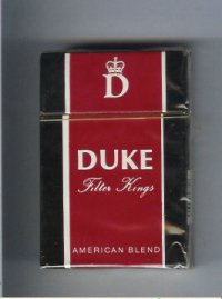 Duke Filter Kings American Blend cigarettes hard box