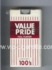Value Pride Full Flavor 100s cigarettes soft box
