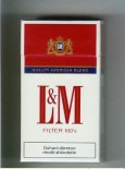 L&M Quality American Blend Filter 100s cigarettes hard box L&M Quality American Blend Filter 100s cigarettes hard box