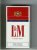 L&M Quality American Blend Filter 100s cigarettes hard box