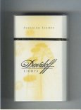 Davidoff Lights collection design Superior Lights 100s cigarettes hard box Davidoff Lights collection design Superior Lights 100s cigarettes hard box