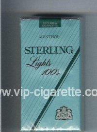 Sterling Lights Menthol 100s cigarettes soft box