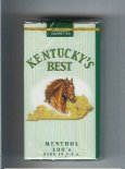 Kentucky's Best Menthol 100s cigarettes soft box Kentucky's Best Menthol 100s cigarettes soft box