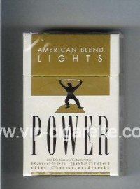 Power American Blend Lights cigarettes hard box