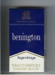 Benington blue cigarettes superkings Benington blue cigarettes superkings