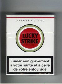 Lucky Strike Original Red 25s cigarettes hard box