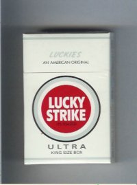 Lucky Strike Luckies An American Original Ultra cigarettes hard box