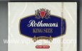 Rothmans King Size Filter Tipped By Special Appointment 25 cigarettes wide flat hard box