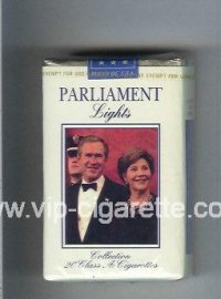 Parliament Lights design with George Bush cigarettes soft box