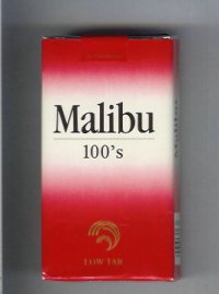Malibu 100s cigarettes soft box