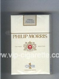 Philip Morris One 1 American Blend cigarettes hard box
