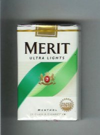 Merit Ultra Lights Menthol cigarettes soft box