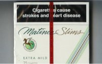 Matinee Slims Extra Mild 25 cigarettes Menthol wide flat hard box