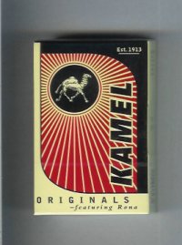 Kamel Originals featuring Rona cigarettes hard box