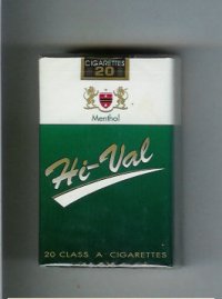Hi-Val Menthol cigarettes soft box