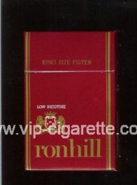 Ronhill Low Nicotine cigarettes red hard box