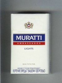 Muratti Ambassador Lights Multifilter cigarettes hard box
