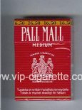 Pall Mall Famous Cigarettes Medium cigarettes hard box Pall Mall Famous Cigarettes Medium cigarettes hard box