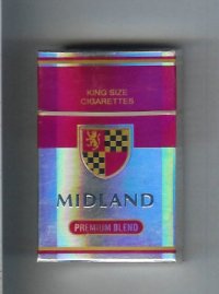 Midland Premium Blend cigarettes hard box