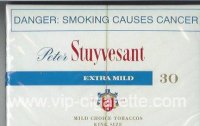 Peter Stuyvesant 1592 - 1672 Extra Mild 30 cigarettes wide flat hard box