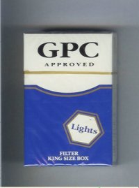 GPC Approved Lights Filters King Size Box Cigarettes hard box