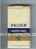 Raleigh Lights 100s cigarettes white and gold and blue soft box