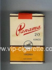Panama Virginia Kings cigarettes white and yellow soft box