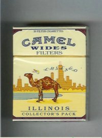 Camel Collectors Pack Illinois Wides Filters cigarettes hard box