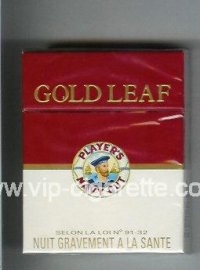 Player's Navy Cut Gold Leaf Navy Cut 25 red and white cigarettes hard box