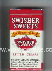 Swisher Sweets Strawberry Flavor 100s Little Cigars Cigarettes soft box