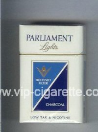 Parliament Lights Charcoal cigarettes hard box