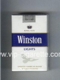 Winston Lights cigarettes soft box