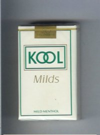 Kool Milds Mild Menthol white cigarettes soft box