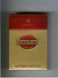 Gold Flake gold and red cigarettes hard box
