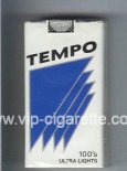 Tempo 100s Ultra Lights cigarettes soft box