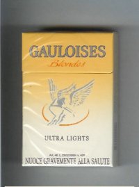 Gauloises Blondes Ultra Lights Cigarettes hard box