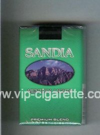 Sandia Menthol Lights Premium Blend cigarettes soft box