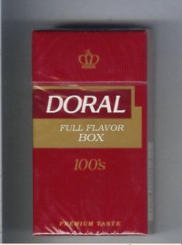 Doral Premium Taste Full Flavor 100s cigarettes hard box Doral Premium Taste Full Flavor 100s cigarettes hard box