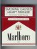 Marlboro red and white 100s cigarettes wide flat hard box