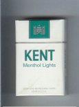 Kent Menthol Lights cigarettes hard box Kent Menthol Lights cigarettes hard box