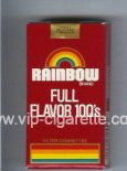 Rainbow Brand Full Flavor 100s cigarettes soft box Rainbow Brand Full Flavor 100s cigarettes soft box