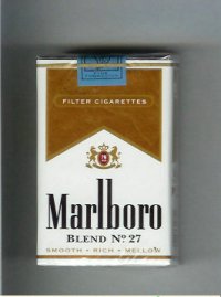 Marlboro Blend No 27 filter cigarettes soft box