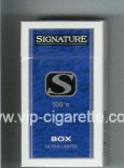 Signature S Ultra Lights 100s cigarettes hard box Signature S Ultra Lights 100s cigarettes hard box