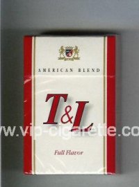 T and L American Blend Full Flavor cigarettes hard box