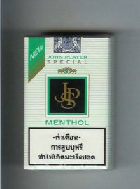 John Player Special Menthol white and black cigarettes soft box