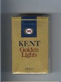 Kent Golden Lights kings cigarettes soft box